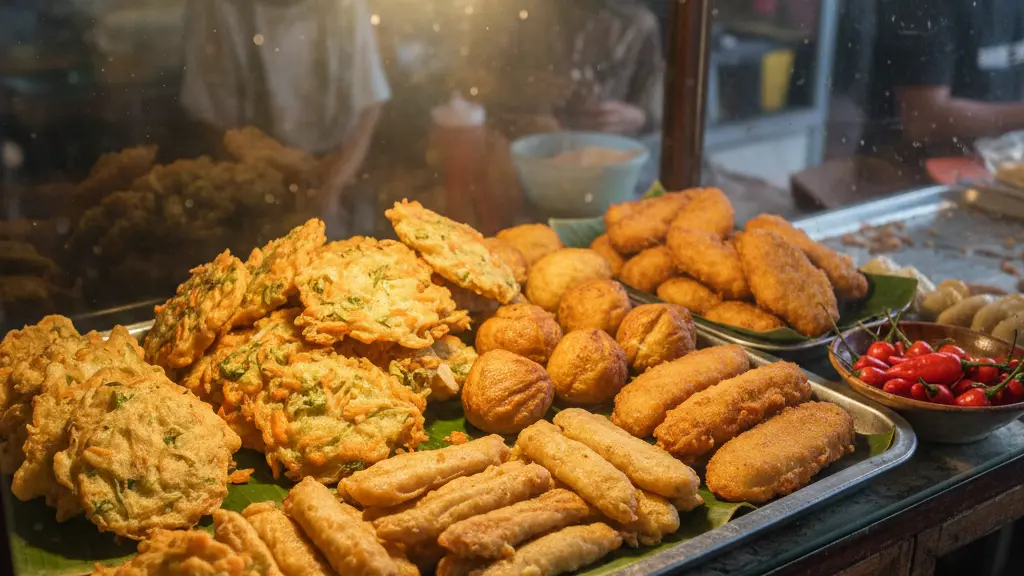 ilustrasi makanan inflamasi seperti gula, gorengan, dan processed food