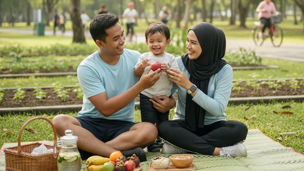 ilustrasi kebiasaan sehat untuk meningkatkan sistem imun harian.