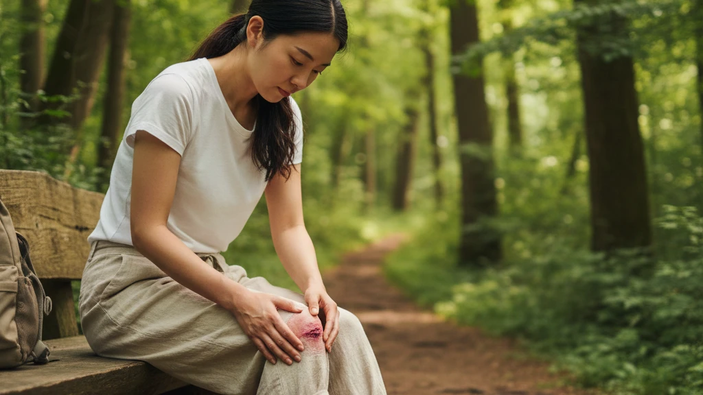 Ilustrasi luka pada kulit yang sembuh lebih lambat pada musim hujan karena lingkungan yang lembap.