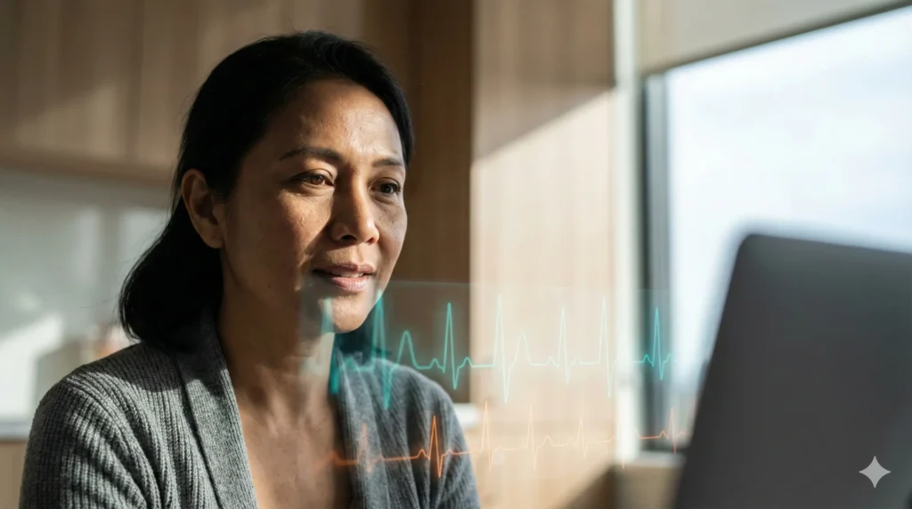 Ilustrasi proses edukasi pasien yang berlangsung bertahap.