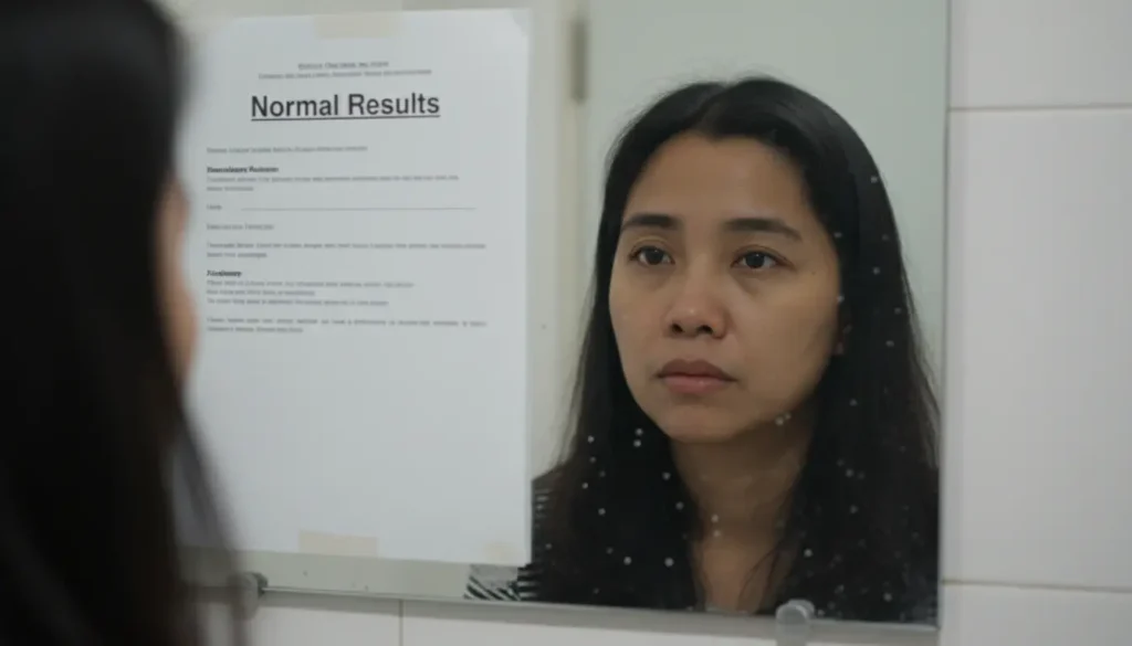 Ilustrasi perbandingan angka medis dengan kondisi tubuh sehari-hari.