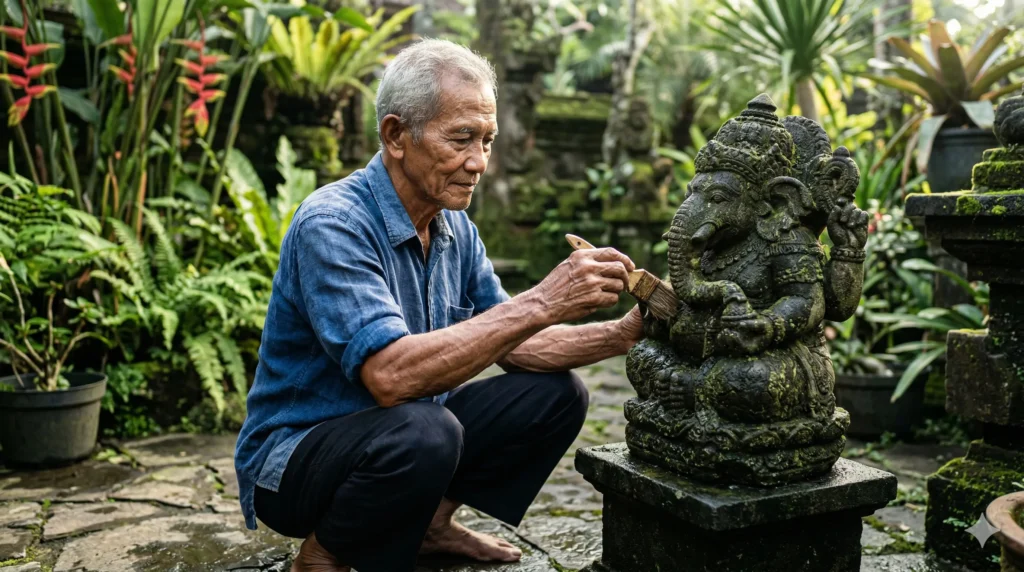 Elderly Indonesian man